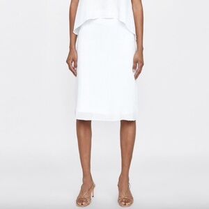 Zara Sequin Pencil Skirt White